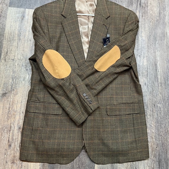 Chaps Ralph Lauren Mens 46R Brown Blazer
Jacket Sport Coat Soft Lambs Wool Tweed - Picture 4 of 5